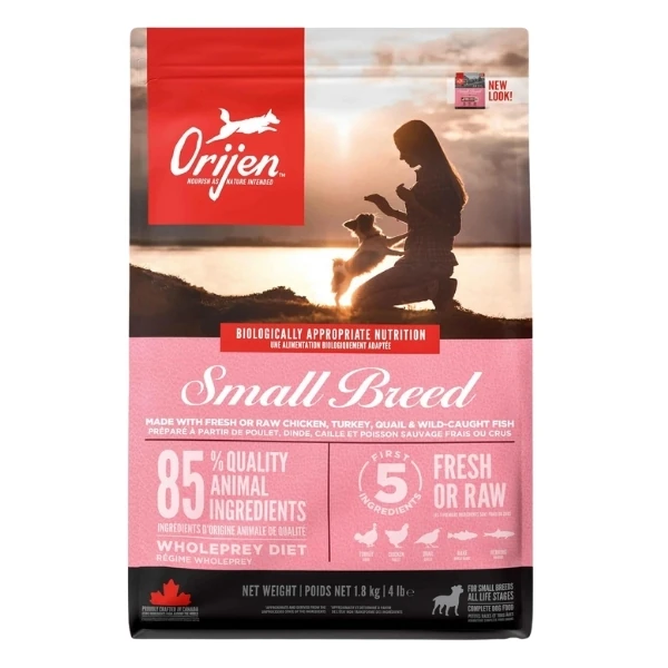 Orijen Small Breed Tavuklu ve Hindili Yavru ve Yetişkin Köpek Maması - 1.8 Kg