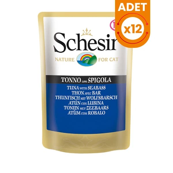Schesir Ton Balık ve Levrekli Pouch Konserve Kedi Maması