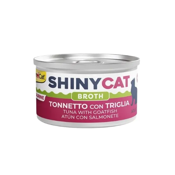 Gimcat Shinycat Broth Sos İçinde Barbun ve Ton Balıklı Konserve Kedi Maması