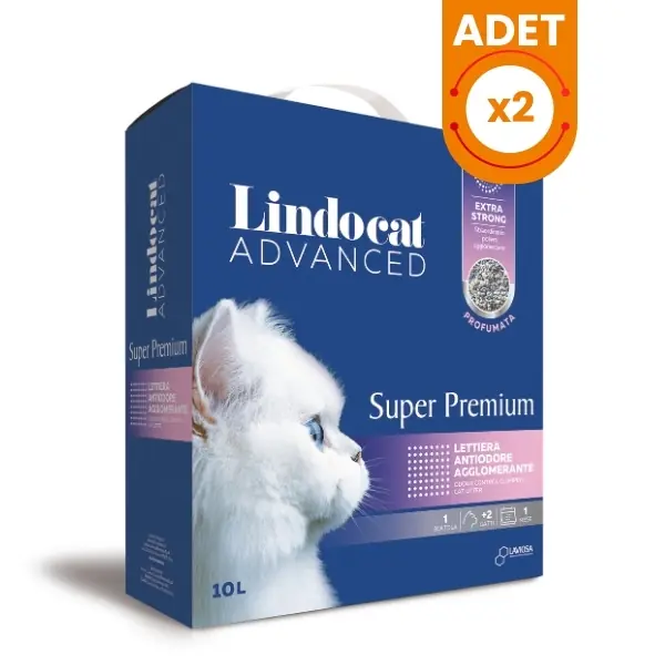 Lindocat Super Premium Pudra Kokulu Extra Güçlü Topaklanan Kedi Kumu