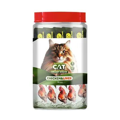 EuroGold Cat Sıvı Kedi Ödülü Tavuklu ve Ciğerli