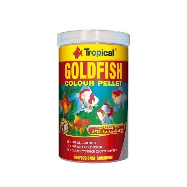 Tropical Goldfish Colour Pellet Japon Balıkları için Renklendirici Granül Balık Yemi