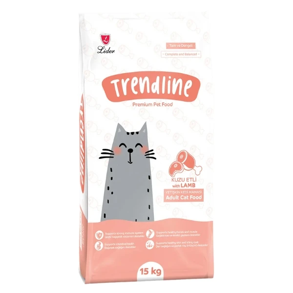 Trendline Adult Kuzu Etli Yetişkin Kedi Maması - 15 Kg