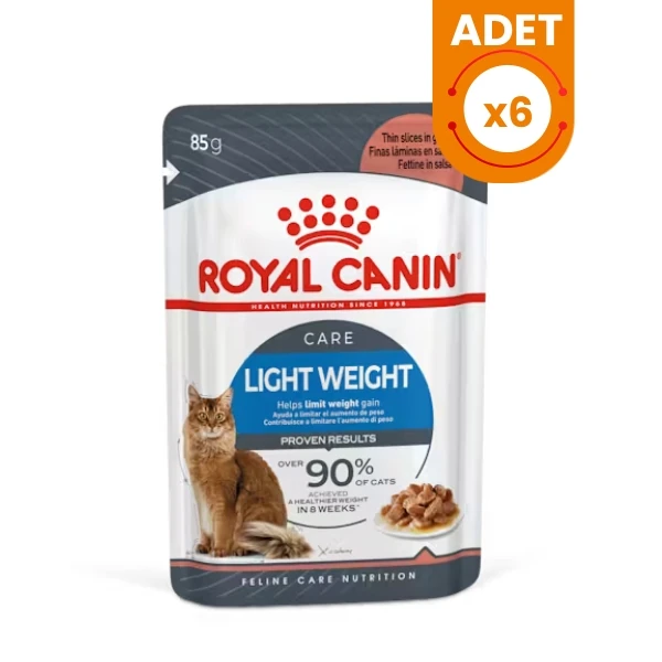 Royal Canin Ultra Light Gravy Pouch Diyet Kedi Maması - 85 Gr 6 Adet