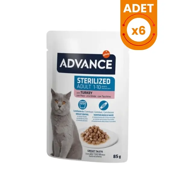 Advance Hindi Etli Pouch Kısırlaştırılmış Yetişkin Kedi Maması