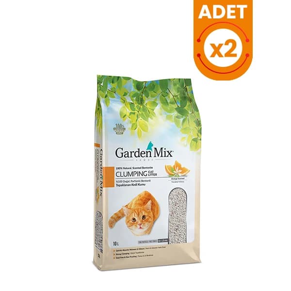 Garden Mix İnce Taneli Portakal Kokulu Kedi Kumu