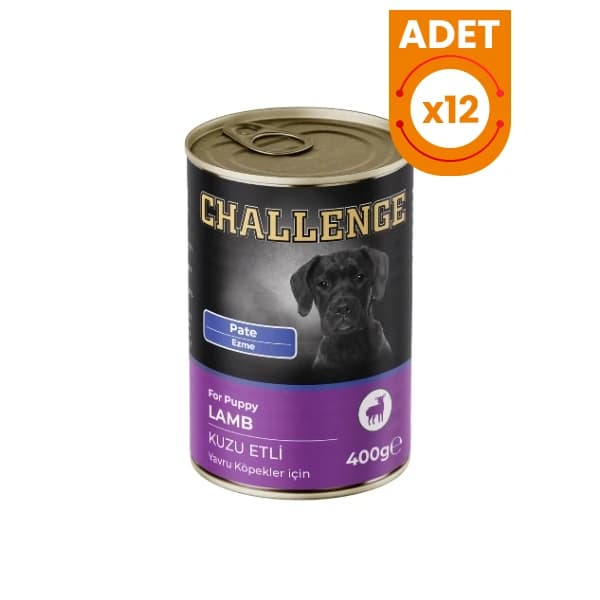Challenge Pate Kuzu Etli Yavru Konserve Köpek Maması