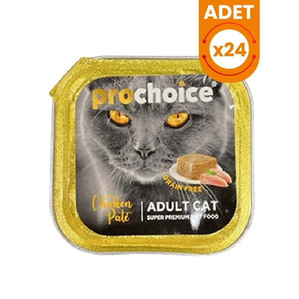 Prochoice Adult Pate Tavuklu Alu Tray Yetişkin Konserve Kedi Maması