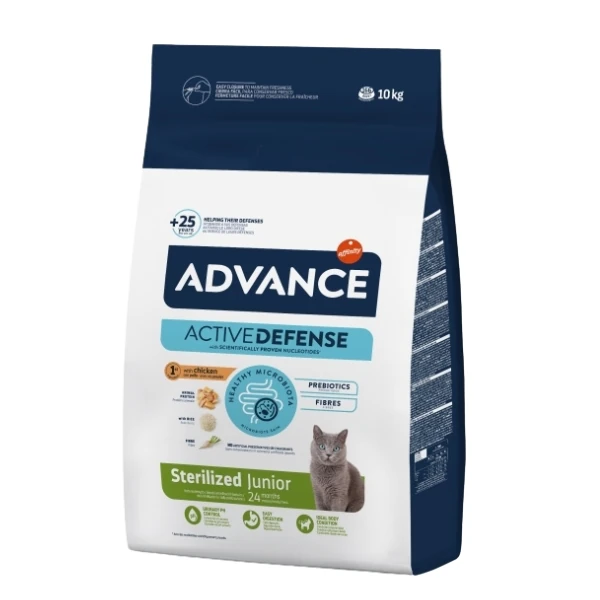 Advance Junior Sterilised Tavuklu Kısırlaştırılmış Genç Kedi Maması - 10 Kg