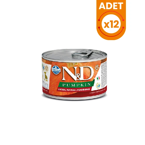 N&D Pumpkin Mini Starter Tavuklu Yavru Konserve Köpek Maması - 12 Adet 140 Gr