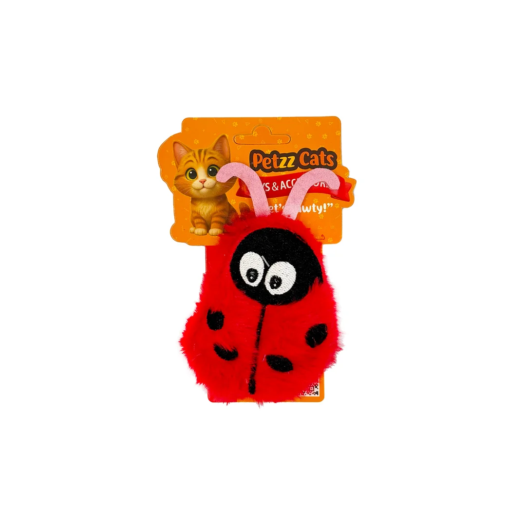PetzzCats LadyBird Matatabi ve Çıngırak Sesli Peluş Kedi Oyuncağı