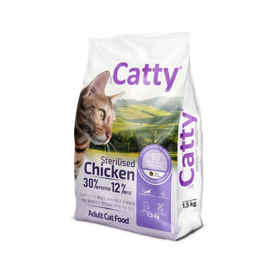 Catty Tavuklu Kısırlaştırılmış Yetişkin Kedi Maması