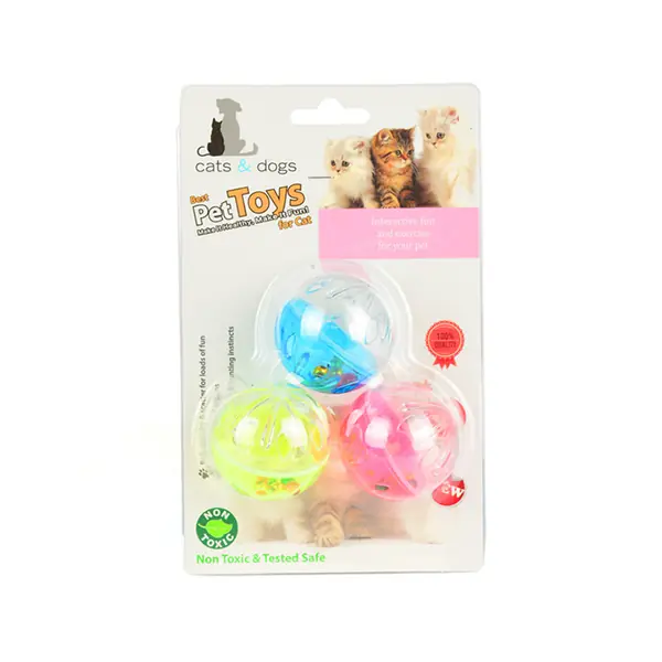 Flip Çıngıraklı Top Plastik Kedi Oyuncağı