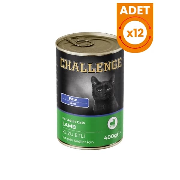 Challenge Pate Kuzu Etli Yetişkin Konserve Kedi Maması