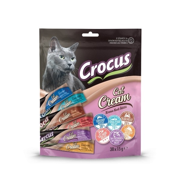 Crocus Multipack Karışık Lezzet Sıvı Kedi Ödül Maması