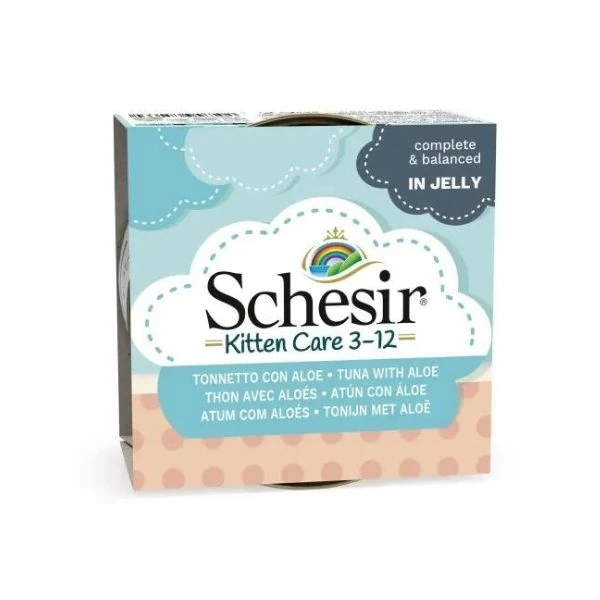 Schesir Kitten Ton Balıklı ve Aloeveralı Yavru Konserve Kedi Maması