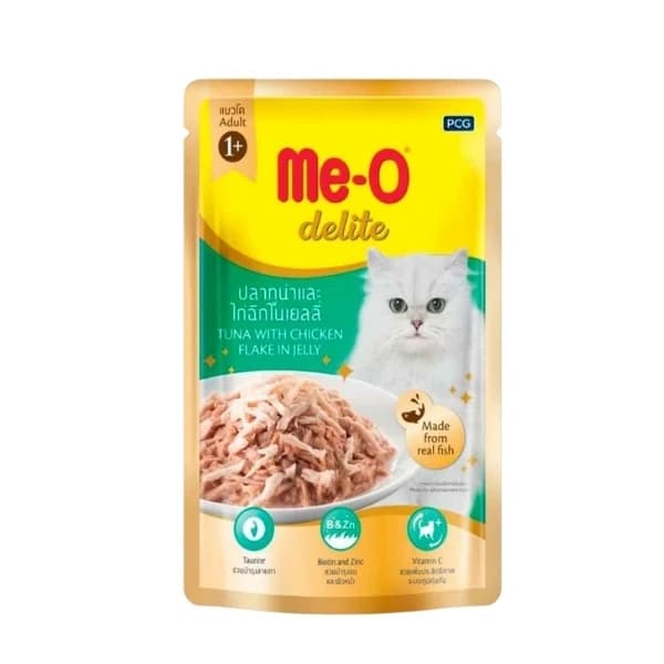 Meo Delite Tavuklu ve Ton Balıklı Pouch Yetişkin Konserve Kedi Maması