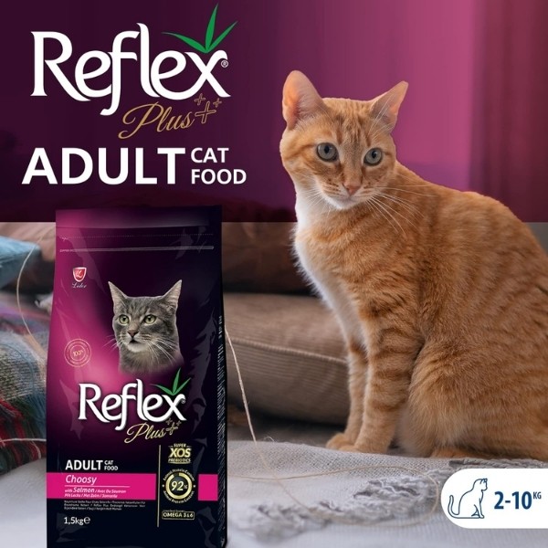Reflex Plus Adult Choosy Somonlu Yetişkin Kedi Maması