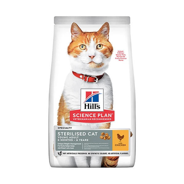 Hills Young Sterilised Tavuklu Kısırlaştırılmış Kedi Maması - 15 Kg