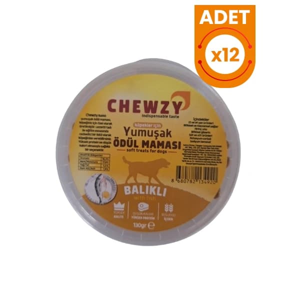 Chewzy Balıklı Yumuşak Köpek Ödül Maması