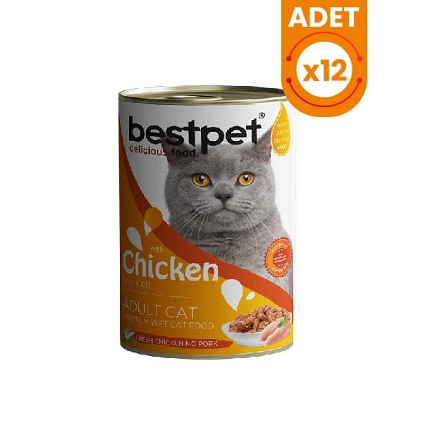 Bestpet Tavuklu Jöleli Yetişkin Konserve Kedi Maması