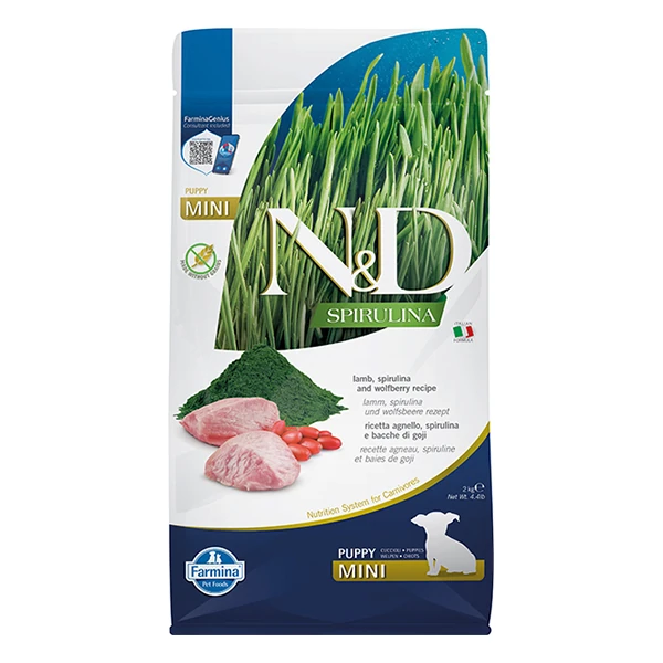 N&D Spirulina Kuzu Etli Küçük Irk Yavru Köpek Maması - 2 Kg
