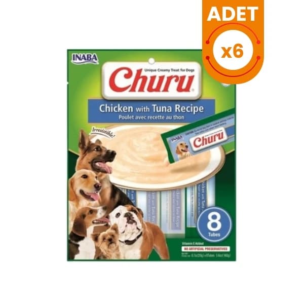 Inaba Ciao Churu Ton Balıklı ve Tavuklu Tamamlayacı Sıvı Köpek Ödül Maması