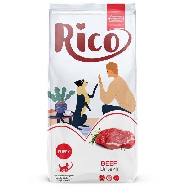 Rico Biftekli Yavru Köpek Maması - 3 Kg