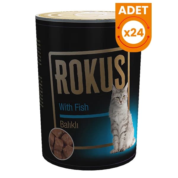 Rokus Balıklı Yetişkin Konserve Kedi Maması