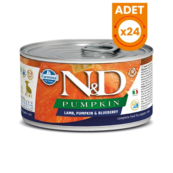 N&D Pumpkin Balkabaklı Kuzu Etli Yavru Konserve Köpek Maması - 24 Adet 140 Gr
