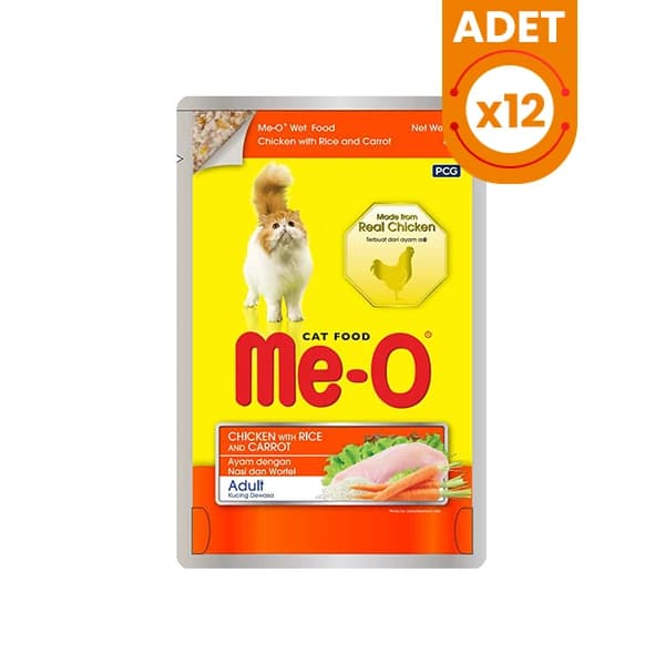 Me-o Meo Adult Chicken & Carrot in Jelly