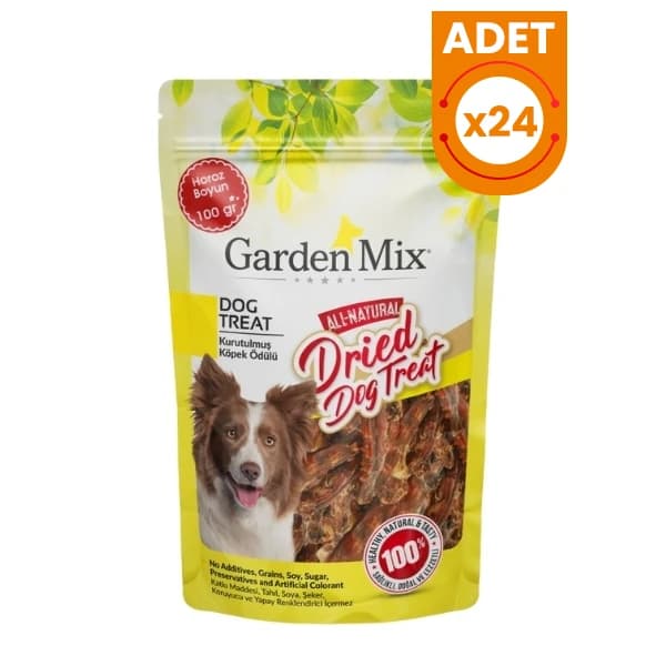 Garden Mix Kurutulmuş Horoz Boyun Köpek Ödül Maması