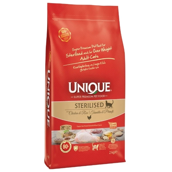Unique Tavuk Etli Kısırlaştırılmış Yetişkin Kedi Maması - 7 Kg