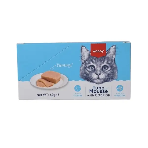 Wanpy Ton Balıklı ve Morina Balıklı Alutray Yetişkin Konserve Kedi Maması