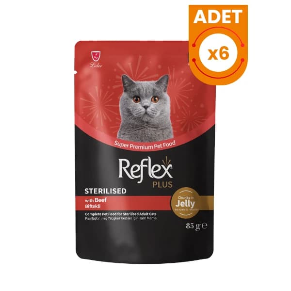 Reflex Plus Sterilised Steak in Jelly Pouch