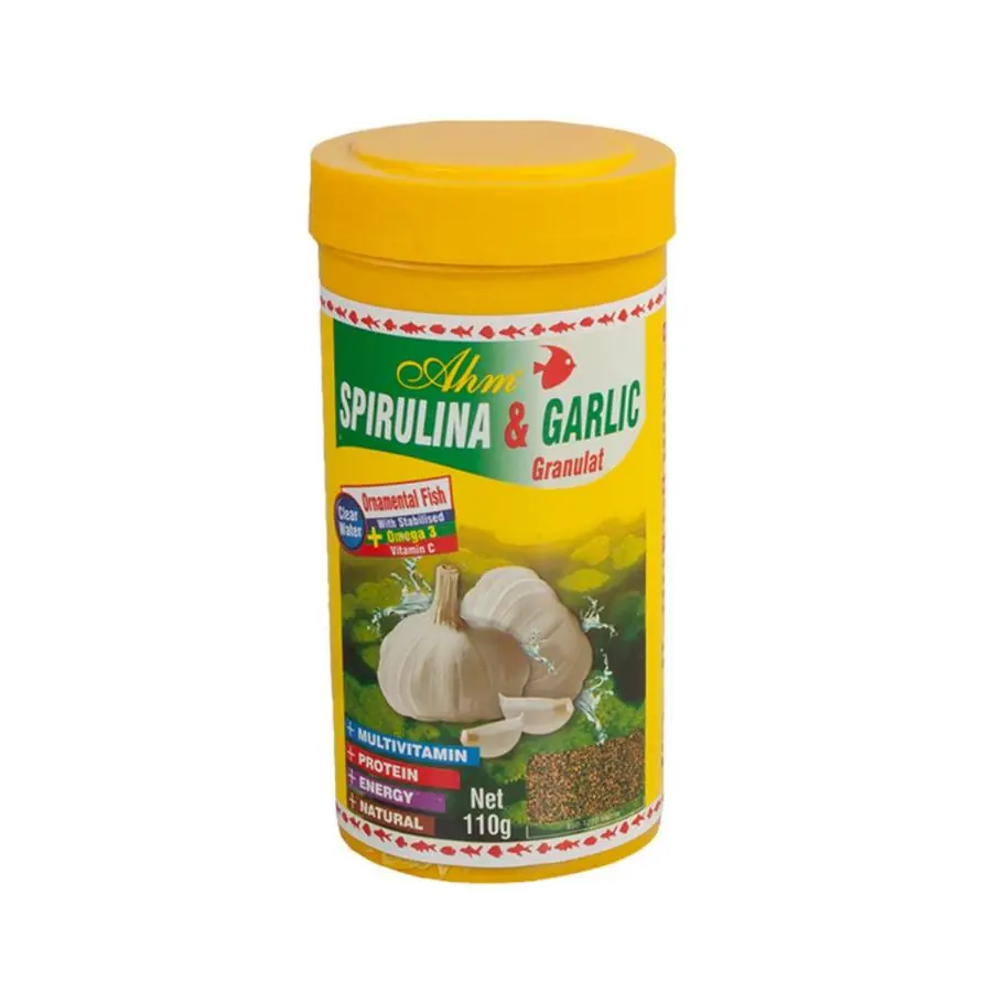 Ahm Spirulina Garlic Granulat Balık Yemi
