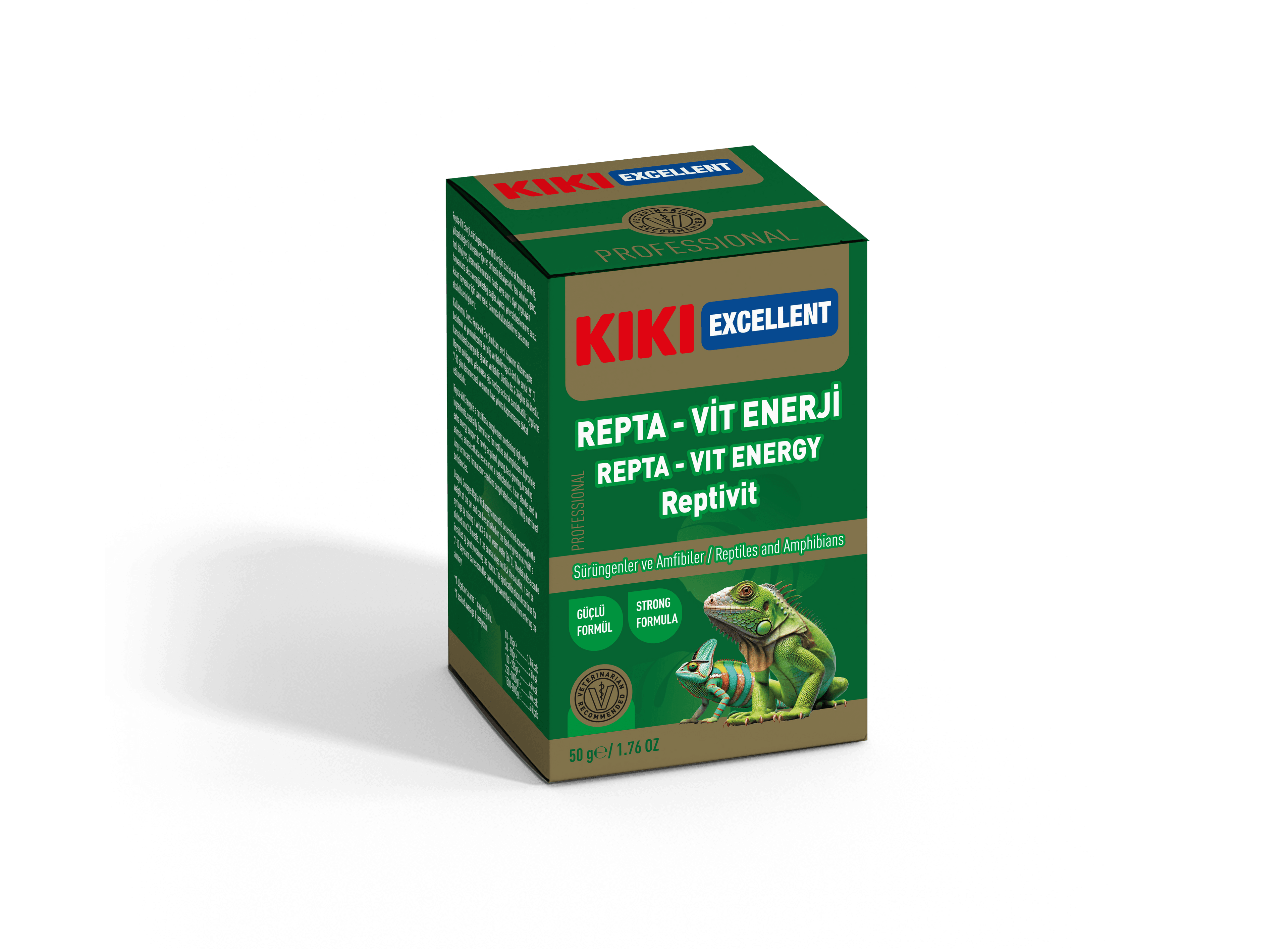 Kiki Excellent Repta-Vit Enerji Reptivit Sürüngenler ve Amfibiler için Toz Mineral