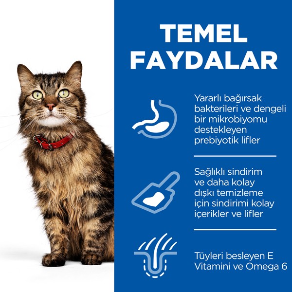 Hills Sensitive Skin Deri Tüy ve Sindirim Hassasiyeti için Yetişkin Kedi Maması