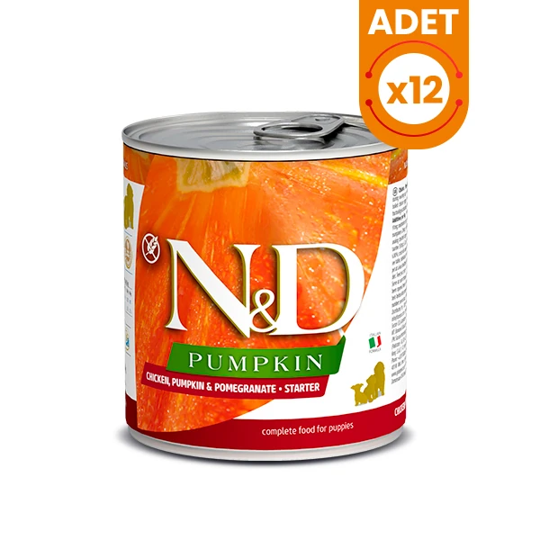 N&D Pumpkin Tavuklu Starter Yavru Konserve Köpek Maması - 12 Adet 285 Gr