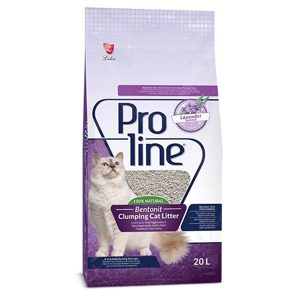 Proline Lavanta Kokulu Topaklanan Bentonit Kedi Kumu