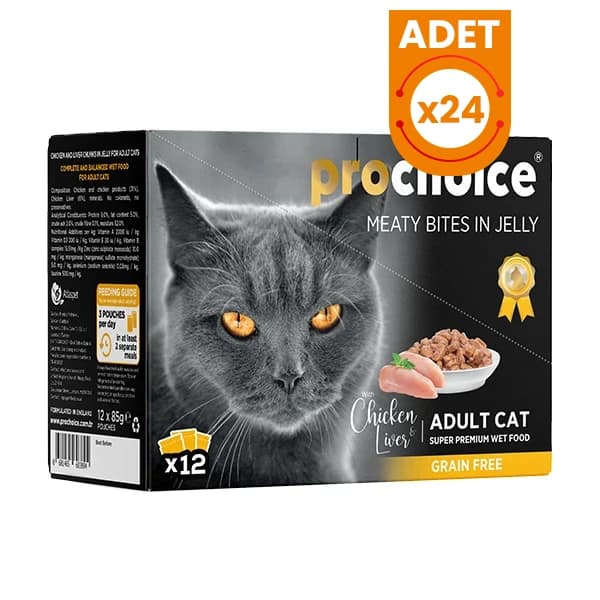 Pro Choice Tavuk ve Cigerli Family Pack Konserve Kedi Maması