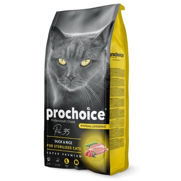 Prochoice Cat Pro 35 Sterilized Ördek ve Pirinçli Kısır Kedi Maması - 15 Kg