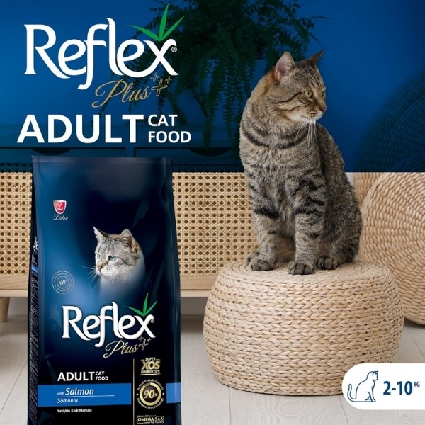 Reflex Plus Adult Somonlu Yetişkin Kedi Maması