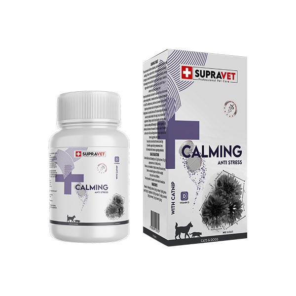Supravet Calming Vitamin D + Catnip Kedi ve Köpek Sakinleştirici Tablet