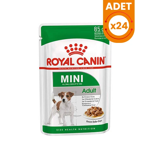 Royal Canin Adult Mini Gravy Pouch Köpek Konserve Maması - 24 Adet 85 Gr