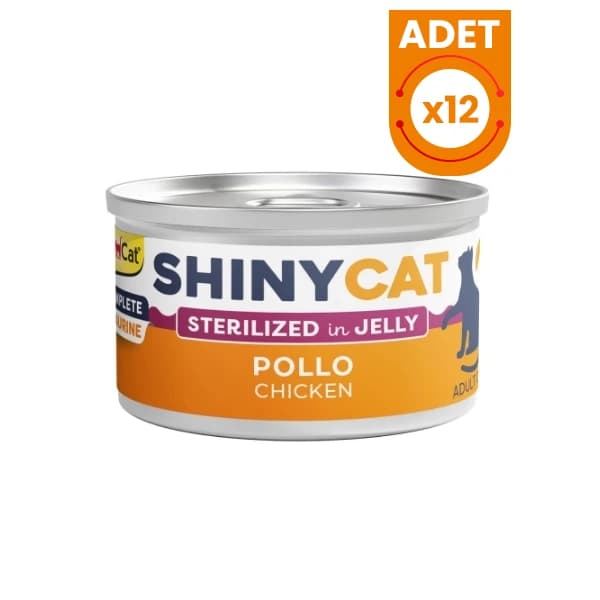 Gimcat Shinycat Jöle İçinde Tavuklu Kısırlaştırılmış Konserve Kedi Maması