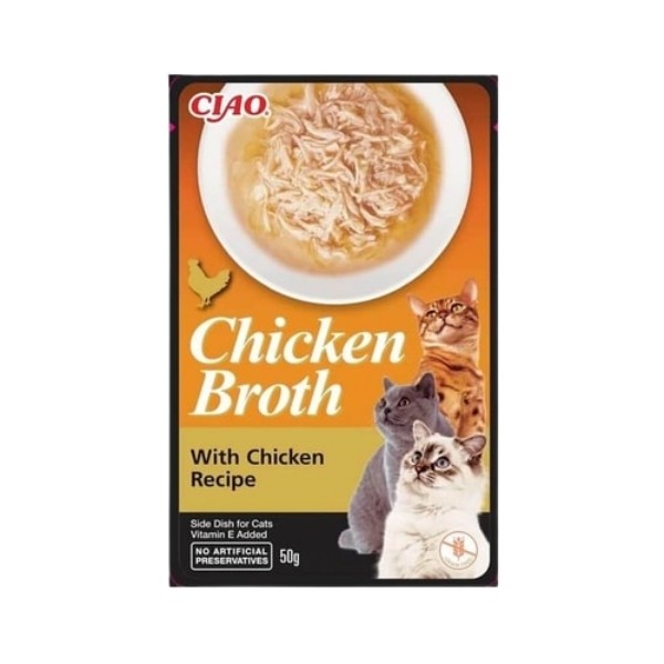 Inaba Ciao Chicken Broth Tavuk Sulu ve Tavuklu Kedi Çorbası