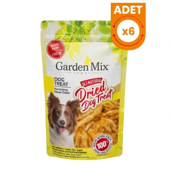 Garden Mix Kurutulmuş Horoz Ayak Köpek Ödül Maması