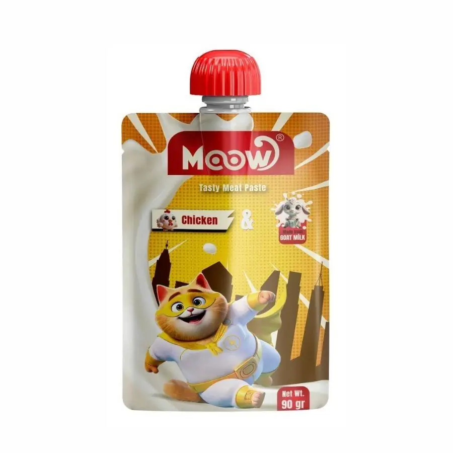 Moow Taze Tavuklu ve Keçi Sütlü Yavru Kedi Et Ezmesi