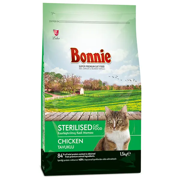 Bonnie Sterilized Tavuklu Kısırlaştırılmış Kedi Maması